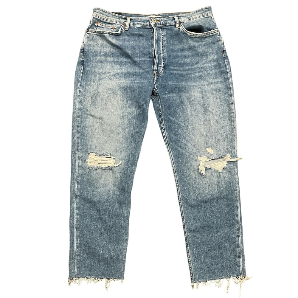RE/DONE Originals Ultra High Rise Distressed Jeans
